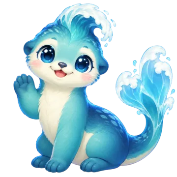 The Water companion as a baby.