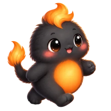 The Flame companion walking.